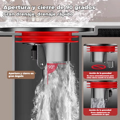 🔥¡Compra 1 y llévate 1 GRATIS!（2 piezas）🔥 Desagüe universal de latón para suelo con núcleo desodorizante antiolor 🚿✨