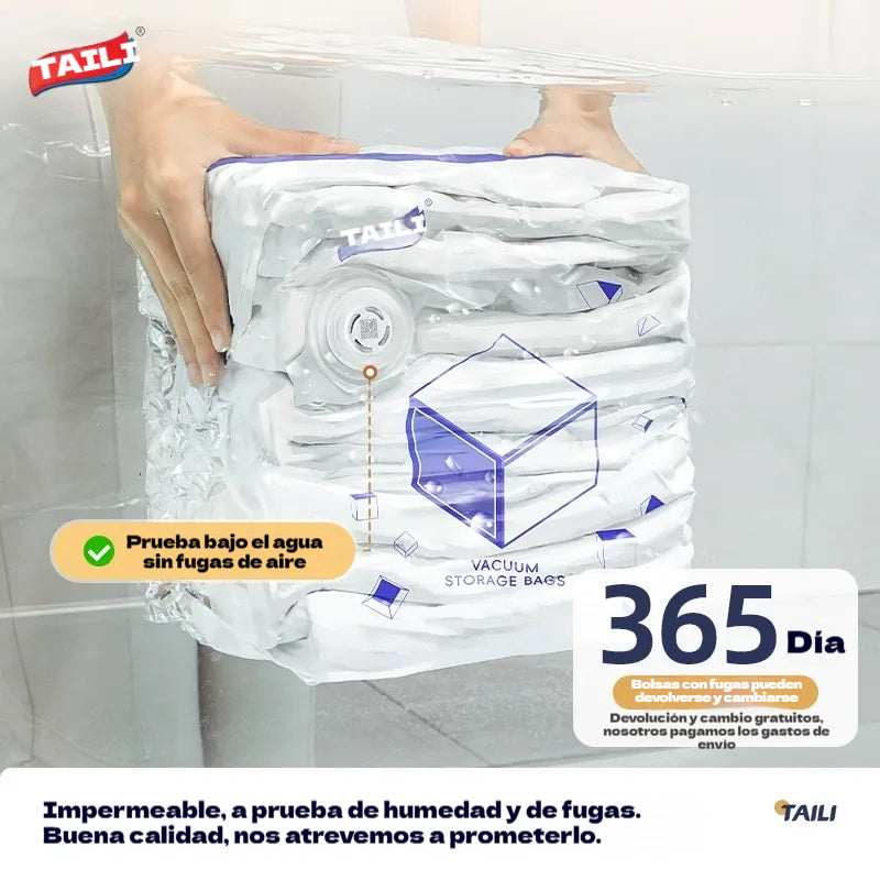 🧳 5 artículos por 27 euros 💨 Bolsa de almacenamiento al vacío grande y compresible: no requiere bomba, es a prueba de fugas e ideal para ahorrar espacio en maletas y en casa ✈️