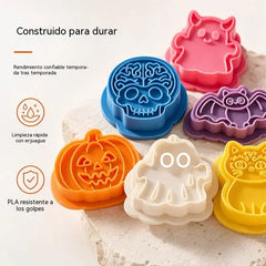 🔥6 piezas 👻 Cortador de galletas de Halloween: perfecto para galletas, pasteles y decoraciones únicas 🎯