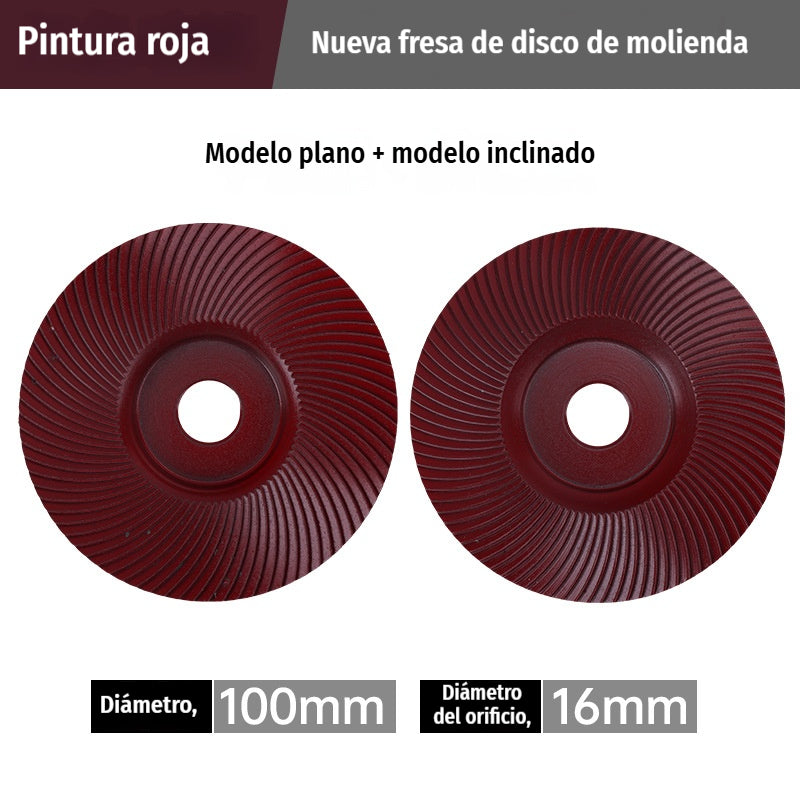 【2 piezas】⚙️Discos y fresas de lijado para madera | Compatibles con amoladora angular ✨