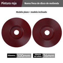 【2 piezas】⚙️Discos y fresas de lijado para madera | Compatibles con amoladora angular ✨