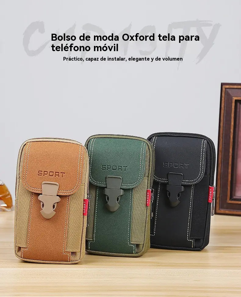 【📢50% de descuento】Bolso para teléfono móvil informal para hombre, bolso deportivo multifuncional para exteriores