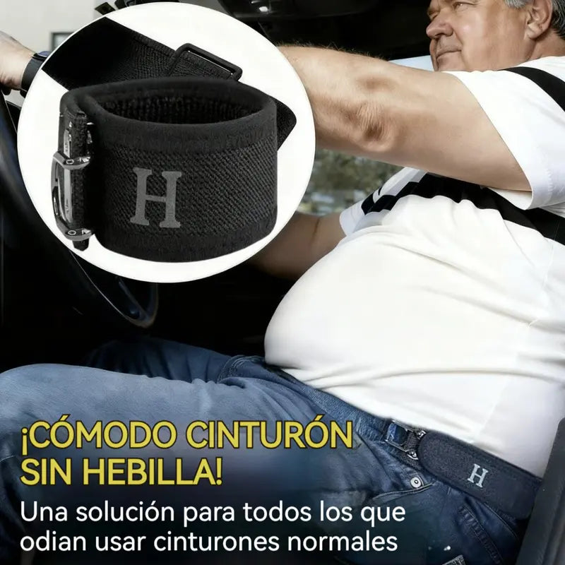 🔥Cinturón ajustable y cómodo con hebilla de velcro universal elástica.