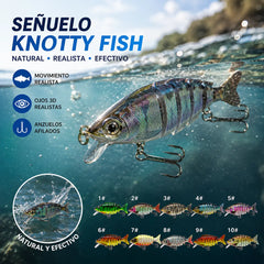 🔥【5 pieza】🎣🐟Cebo biomimético multisegmento para peces