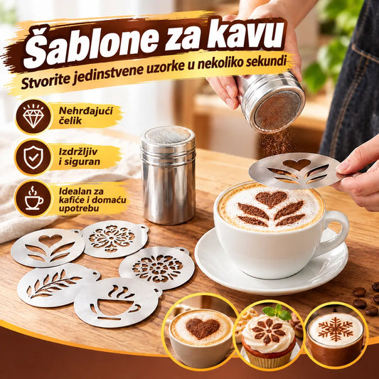 ☕ Kalup za kavu od nehrđajućeg čelika za latte art