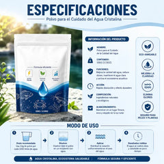 🌊【¡Compra 1 y llévate 1 gratis!】💧 Polvo clarificador para agua de acuario y estanques | Limpieza suave y profunda, agua cristalina en minutos, cuidado diario para peces y plantas