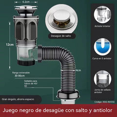 📢📢 ¡50% de descuento! ⏰🔥（2 piezas）🛠️ Manguera de desagüe telescópica e inodora 🚿💨🧰
