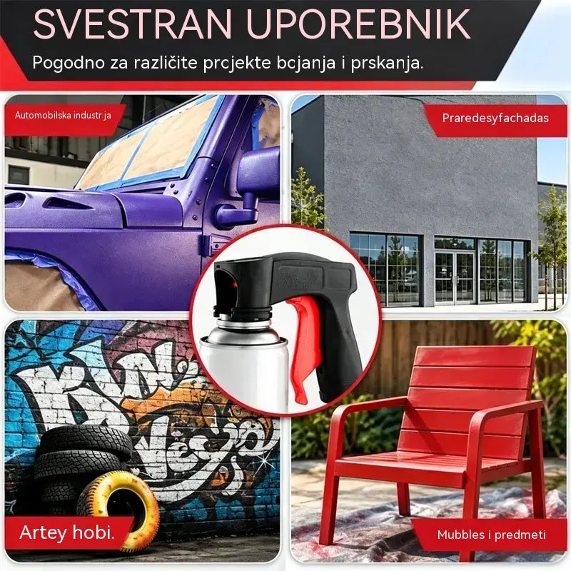 🔥Kupi 1, drugi dobivaš besplatno🔥🎨🔧 Ručka za sprej | Ergonomski prihvat za bojanje automobila, zidova i „uradi sam” projekata