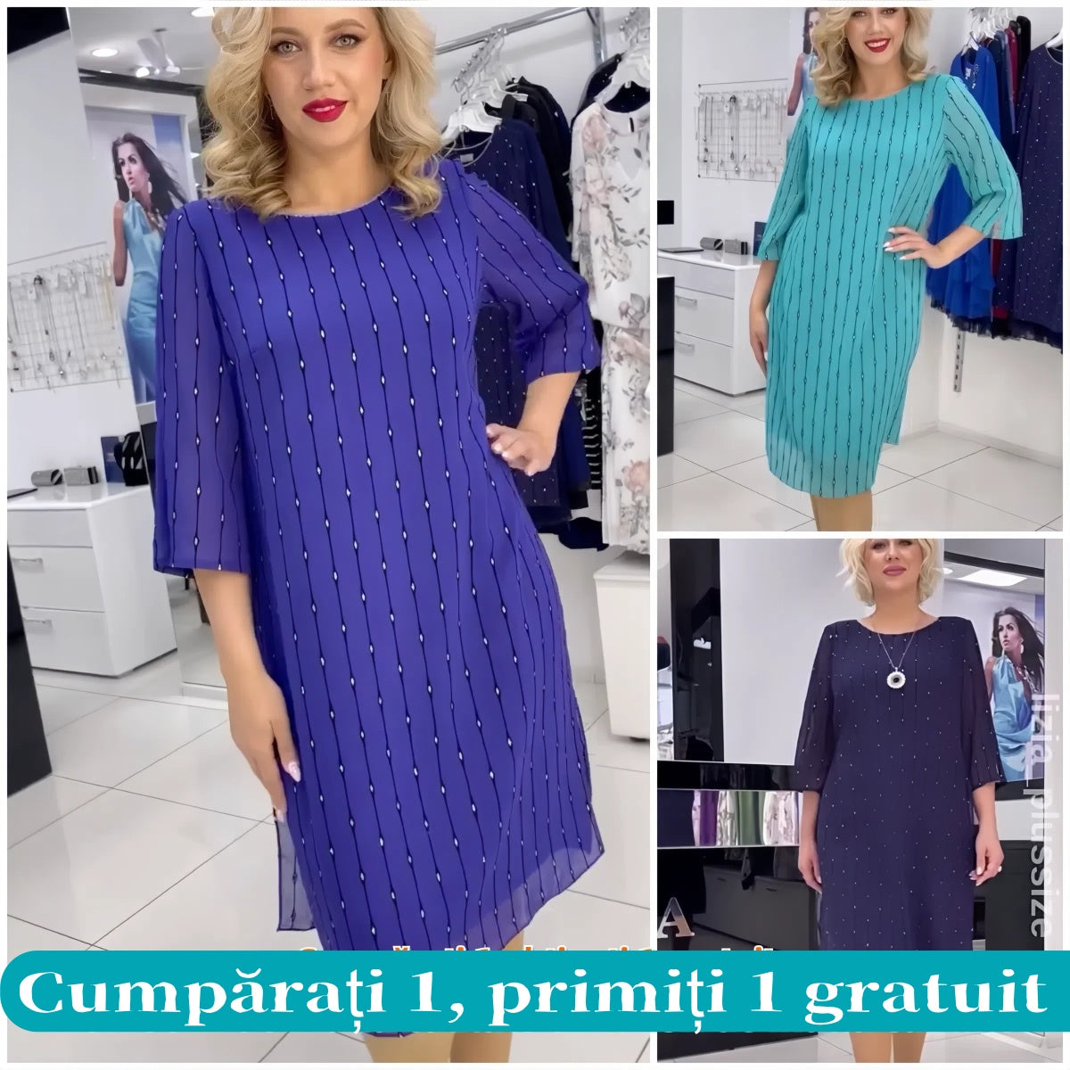 😍😍【S-5XL】 ❤️Rochii noi, de înaltă calitate din șifon