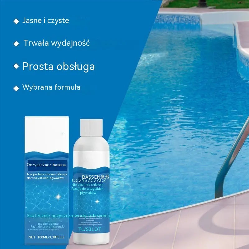⏰💦Kup 1 i otrzymaj 1 gratis🏊‍♂️ Płyn klarujący do basenów – Krystalicznie czysta woda w kilka godzin, bez wysiłku ✨