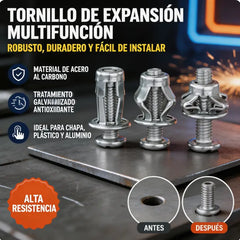 🔥50%OFF【100 piezas】Tuerca de tapa de tornillo de expansión M4M5M6 Tuerca de remache