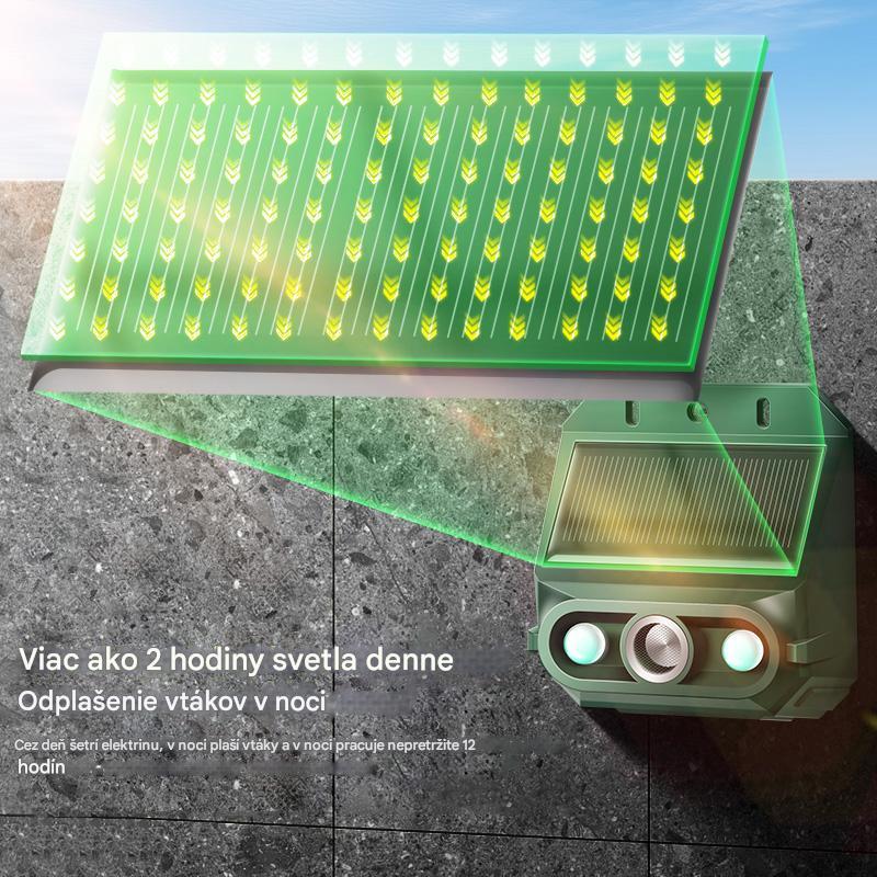 🔥【Oferta por tiempo limitado】🔥Repelente solar ultrasónico para animales para exteriores: puede ahuyentar pájaros y animales.