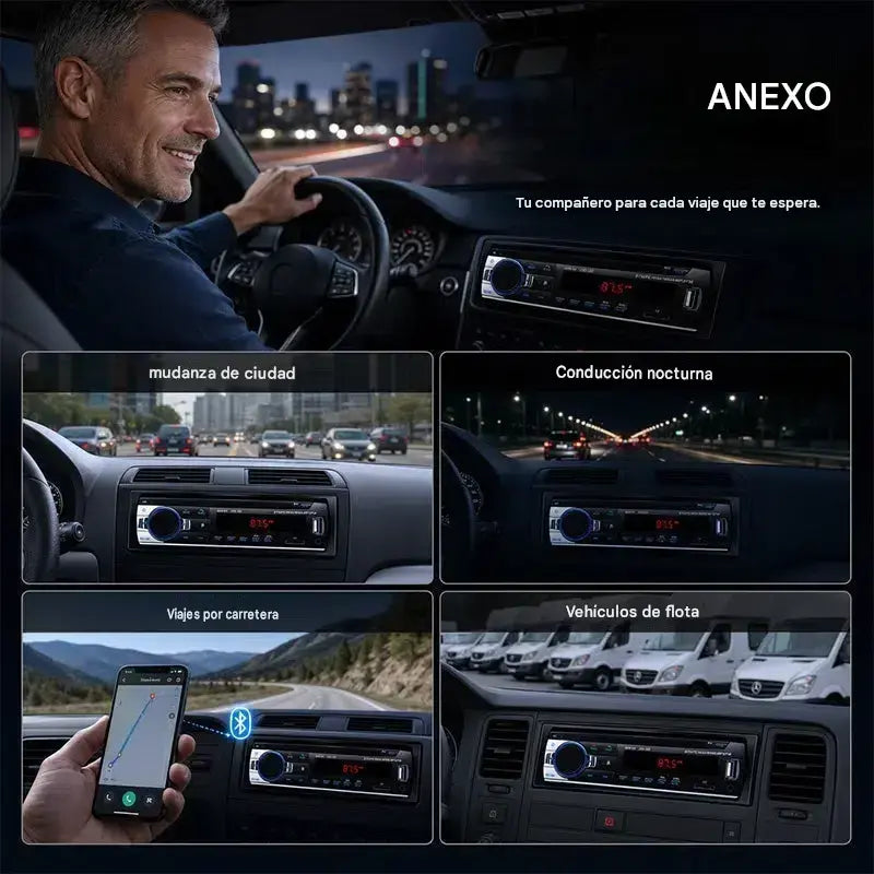 🎵 Radio para coche Bluetooth, sistema de audio para coche Supersonic: disfruta de un sonido inalámbrico de alta fidelidad en cada viaje.