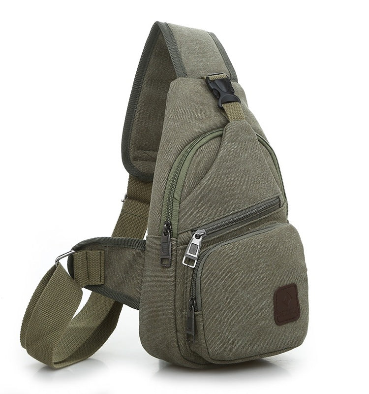 Bolso Bandolera Hombre Impermeable, Mochila Pecho Multifuncional con Múltiples Compartimentos para Viaje y Uso Diario