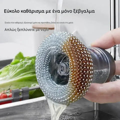🧽 Cepillo estropajo con dosificador de detergente – ¡OFERTA LIMITADA! 💪 Ideal para ollas, sartenes y platos. Limpieza rápida y fácil, ¡sin esfuerzo! 🍳