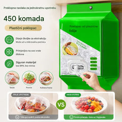 🥗✨ 450 jednokratnih poklopaca za hranu | Fleksibilni poklopci za tanjure, zdjele i posude
