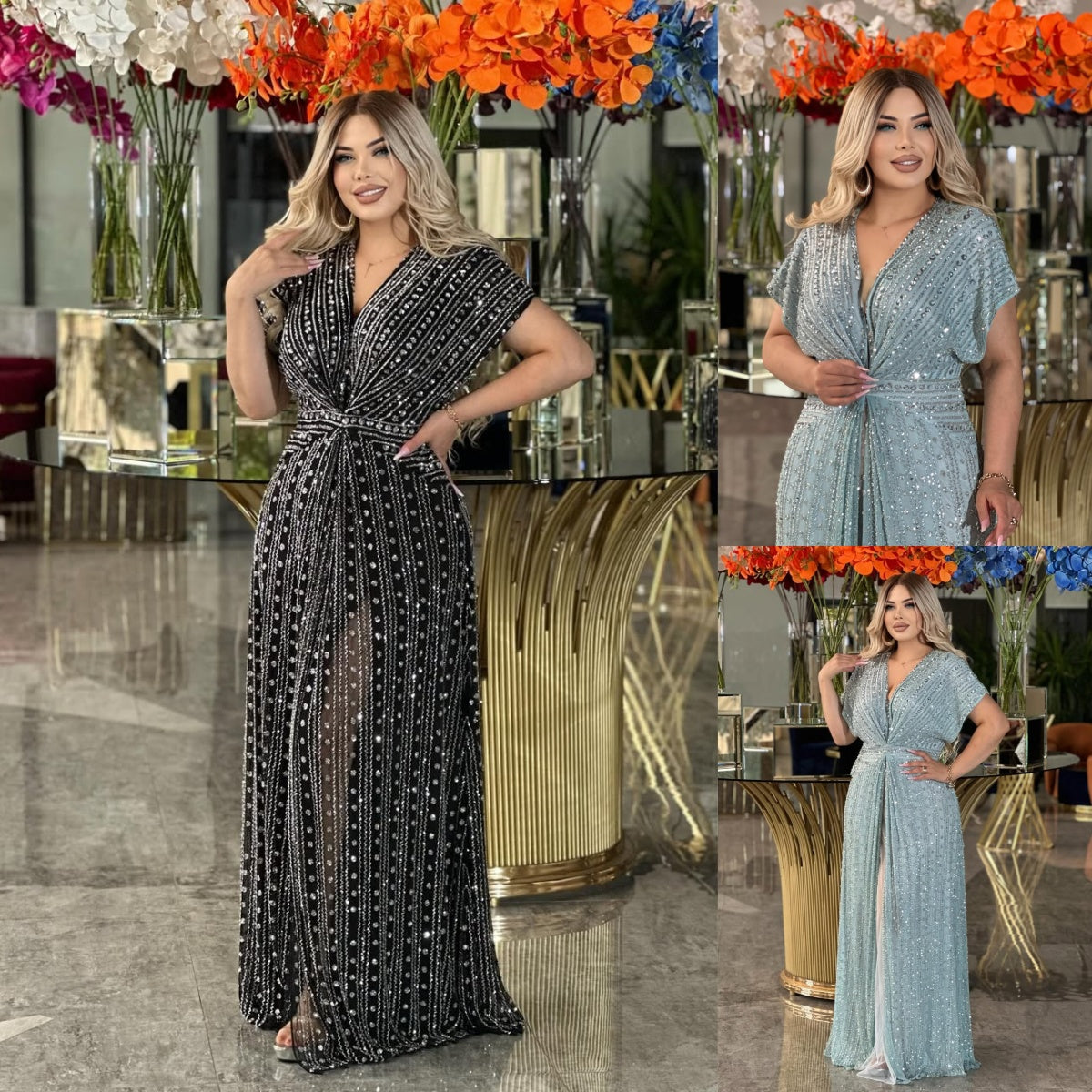 🔥🔥【S-5XL】🥰 Rochie nouă la modă de toamnă și iarnă 2025 cu imprimeu mare