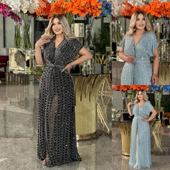 🔥🔥【S-5XL】🥰 Rochie nouă la modă de toamnă și iarnă 2025 cu imprimeu mare