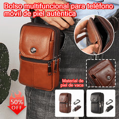 🎁Nueva mochila de cuero vintage para hombre, seleccionada la primera capa de cuero de vaca, resistente al desgaste y al agua.
