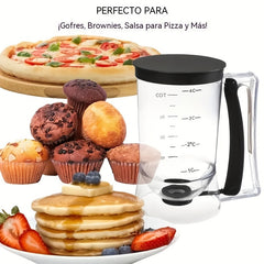 🍰🎂Separador de masa para pasteles, dispensador de tazas medidoras, herramienta de repostería casera de mano