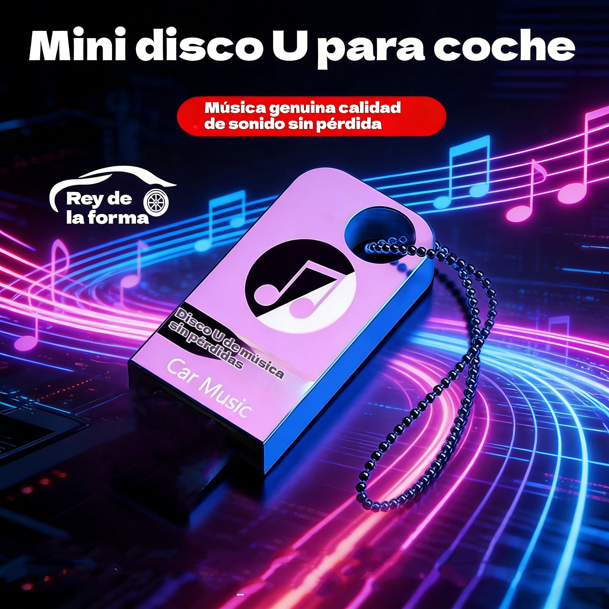🚗🎵🎵【 32G】 【Unidad flash USB de música】contiene 3000 canciones, 200 MV y efectos de sonido 6D