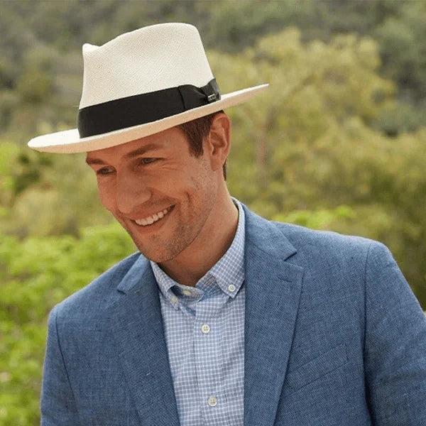 😎🌿 【56-58cm】【45%OFF】Sombrero de palma tejido a mano de Ecuador.
