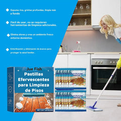 ✨【Compra uno y llévate otro gratis】Pastillas efervescentes para limpiar suelos: eliminan manchas, incrustaciones, dan brillo y abrillantan.