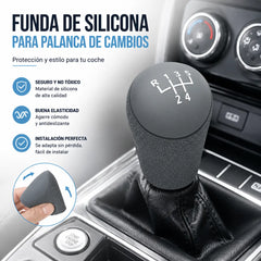 5 piezas✨ Dale un nuevo estilo a tu coche con esta funda de silicona para la palanca de cambios 🚘
