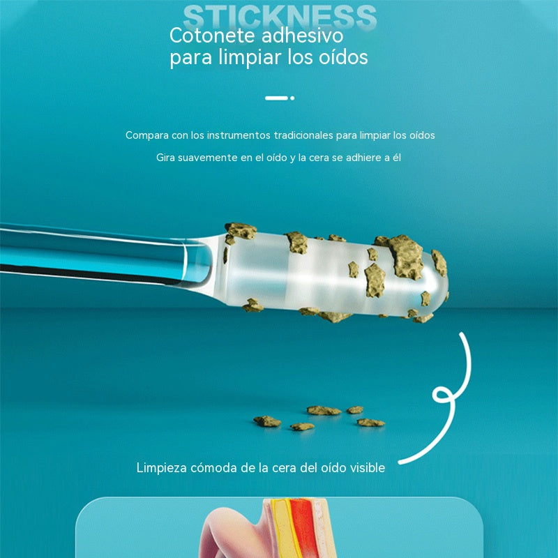 【Compra 1 y llévate 1 gratis】bastoncillos de algodón para limpiar los oídos, bastoncillos de algodón para eliminar el cerumen.