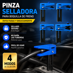 🚗 🔧【Juego de 4】Clips de corte para línea de líquido de frenos: Evita fugas de líquido de frenos