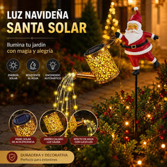 📢📢¡50% DE DESCUENTO! 🎅Luz solar de jardín de Papá Noel✨