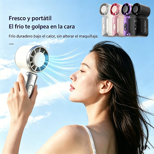 ❄️🌬️Ventilador pequeño portátil de alta velocidad y larga duración.