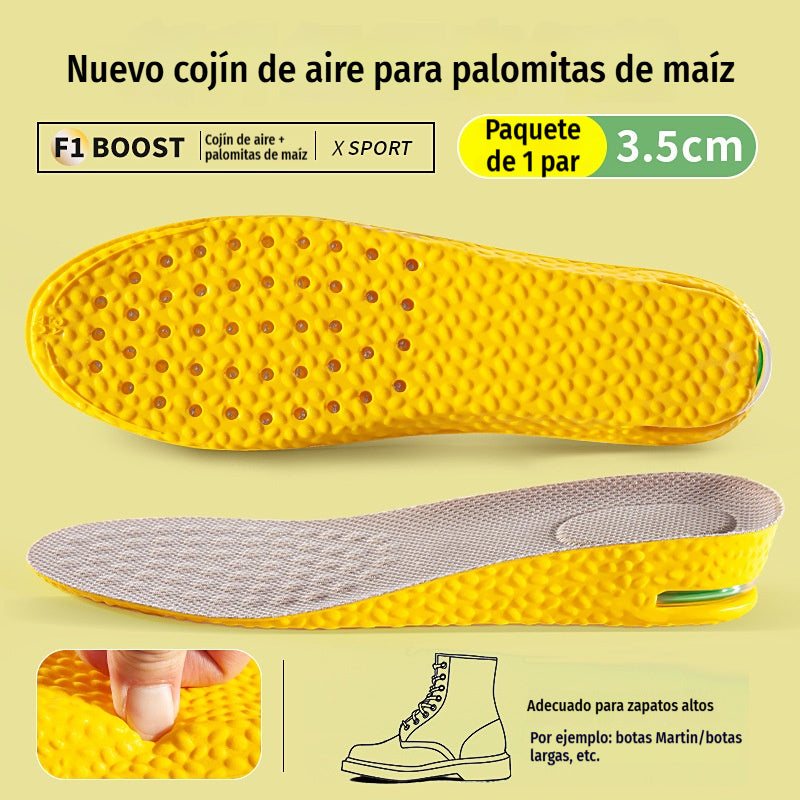 💥【Compra uno y llévate otro gratis】2 pares por 24 euros 👟Plantillas cómodas con cojín de aire y efecto de aumento de estatura 📈