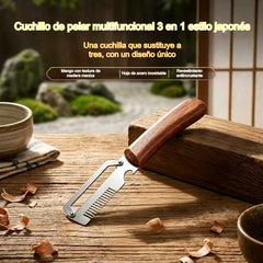 ✅Compra 1, llévate 1 gratis🧅🔪 Pelador de cocina multifuncional 3 en 1: ¡Pela, corta y abre botellas! 🔥
