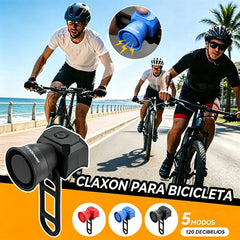 🔔2 unidades a 28 euros⚡ Claxon Eléctrico para Bicicleta 120 dB – Recargable por Tipo‑C, Impermeable IP4, Campana de Seguridad para MTB y Plegable 🚲💨
