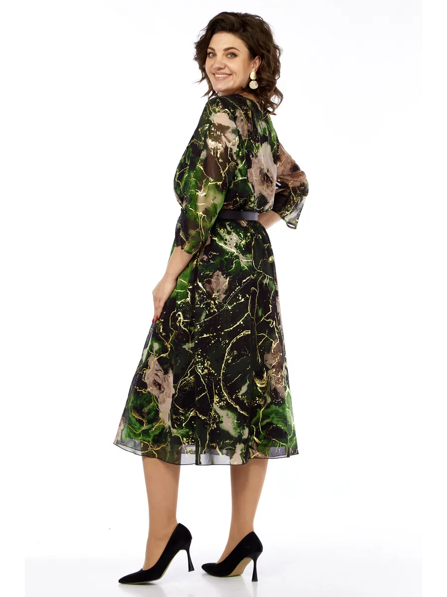 【S-5XL】Nuevo vestido de gasa con estampado floral, fluido, elegante y perfecto para cualquier ocasión. 🌺