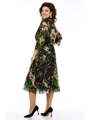 【S-5XL】Nuevo vestido de gasa con estampado floral, fluido, elegante y perfecto para cualquier ocasión. 🌺