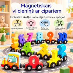 🔥Pērc 1, saņem 1 bez maksas🔥🚂 Magnētisks ciparu vilcieniņš bērniem | Izglītojoša konstruēšanas rotaļlieta mācībām rotaļājoties