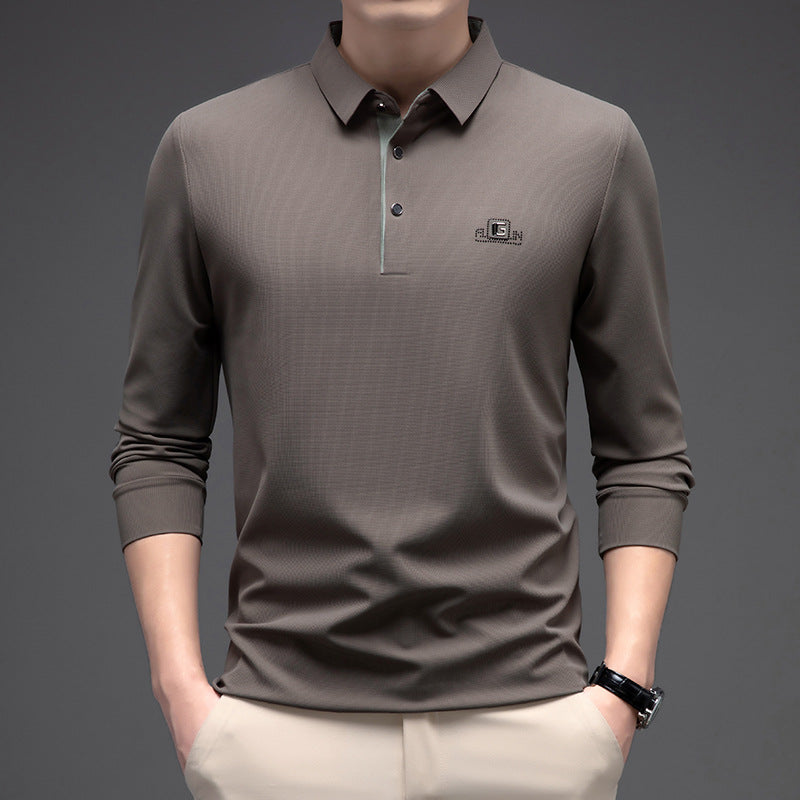 🎁【Oferta por tiempo limitado】🔥【M-4XL】Polo de manga larga sin costuras para hombre