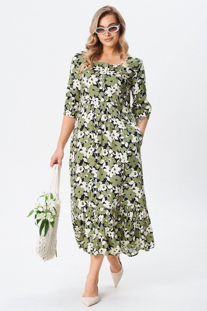[S-5XL]Vestido de algodón suelto de talla grande | Cómodo, aireado, perfecto para el verano.
