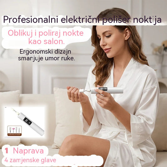 ✨ Električni polirni uređaj za nokte 💅⚡ Turpijaj i poliraj nokte kao u salonu