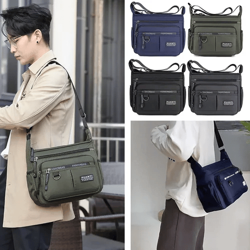 🔥🎒Bolso casual para hombre de gran capacidad, ligero e impermeable