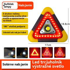 🔥Nuevo producto 2026🔥 Luz de advertencia triangular solar de emergencia tres en uno