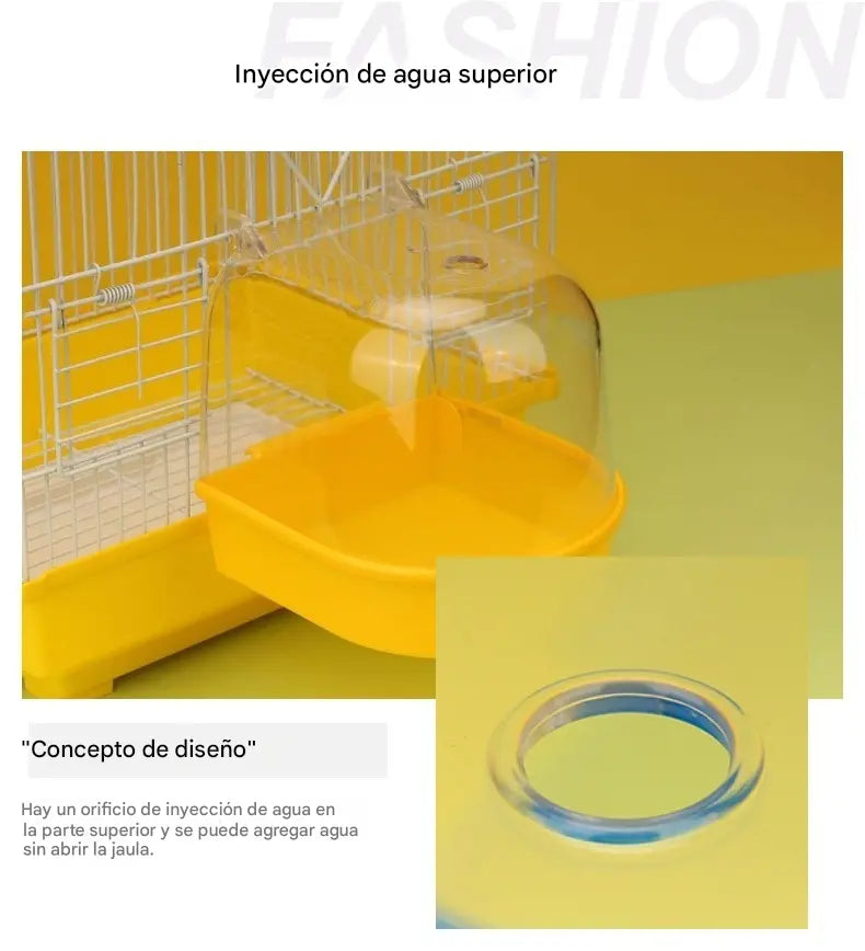 🔥🐦Bañera para pájaros, accesorios para jaulas de pájaros