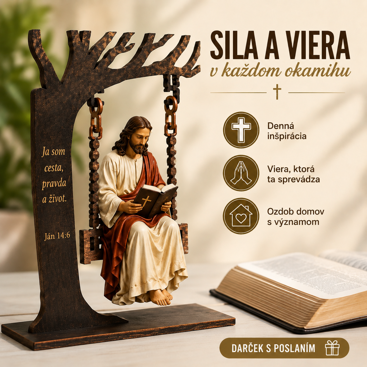 🔥Kúpte 1, získajte 1 zadarmo🔥🔥 Posledný deň: 50% zľava - ✝️📚 Kresťanská závesná ozdoba s Ježiškom
