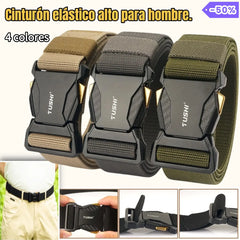 🔥50% de descuento【Largo 120cm】✅ Cinturón de hombre de alta elasticidad, adecuado para todas las ocasiones: viajes, negocios, ocio
