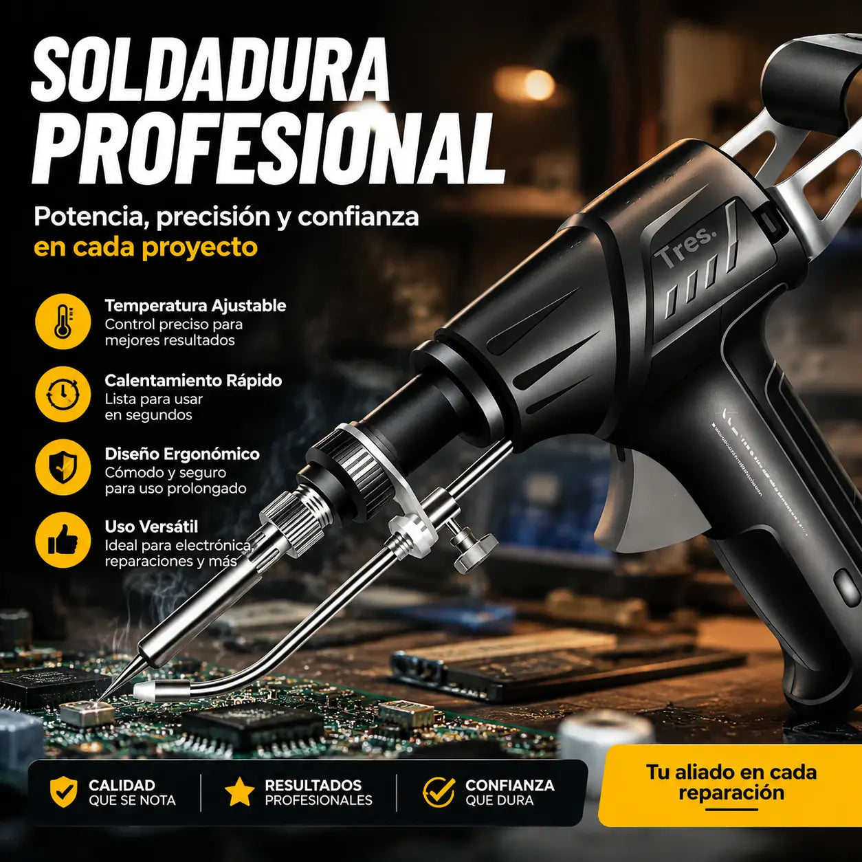 🔥🔩 Pistola de soldadura eléctrica manual, kit de soldadura automático ✅