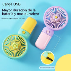 【Compra 1 y llévate 1 gratis】Mini ventilador portátil, recargable por USB, de mano.
