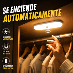 🔥【Compre 1 y llévese 1 gratis】🏡💡Luz LED inteligente con sensor de presencia, fácil de cargar y práctica.