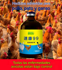 【Compra 1 y llévate 1 gratis】💊🐓🦆🕊️ Medicamento para el tratamiento de la influenza aviar, la pérdida de apetito, la diarrea y la tos en aves de corral, pollos, patos y gansos. 1 frasco de 100 ml.